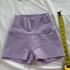 Aritzia Purple Bike Shorts High-Waisted Performance